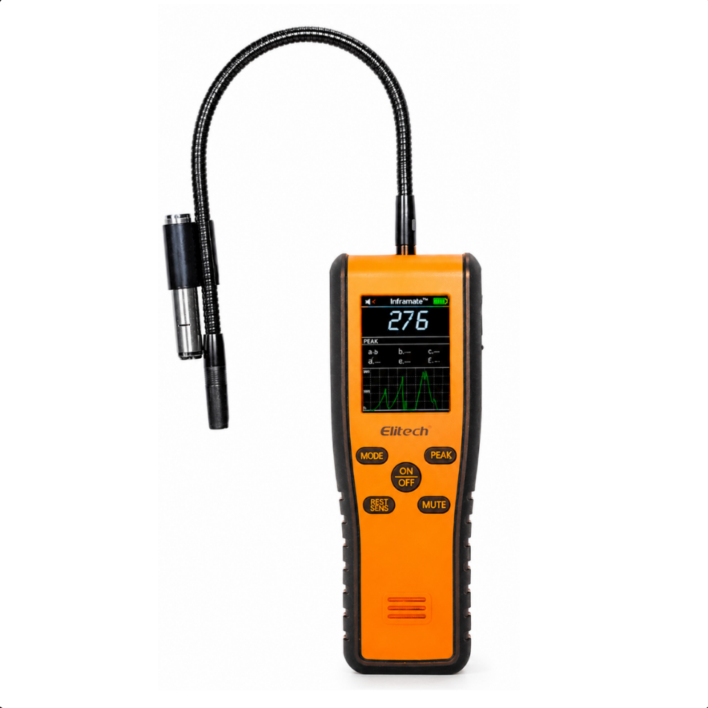 DETECTOR DE FUGA DE GÁS COM SENSOR INFRAVERMELHO E DIODO INFRAMATE D 2727 - ELITECH