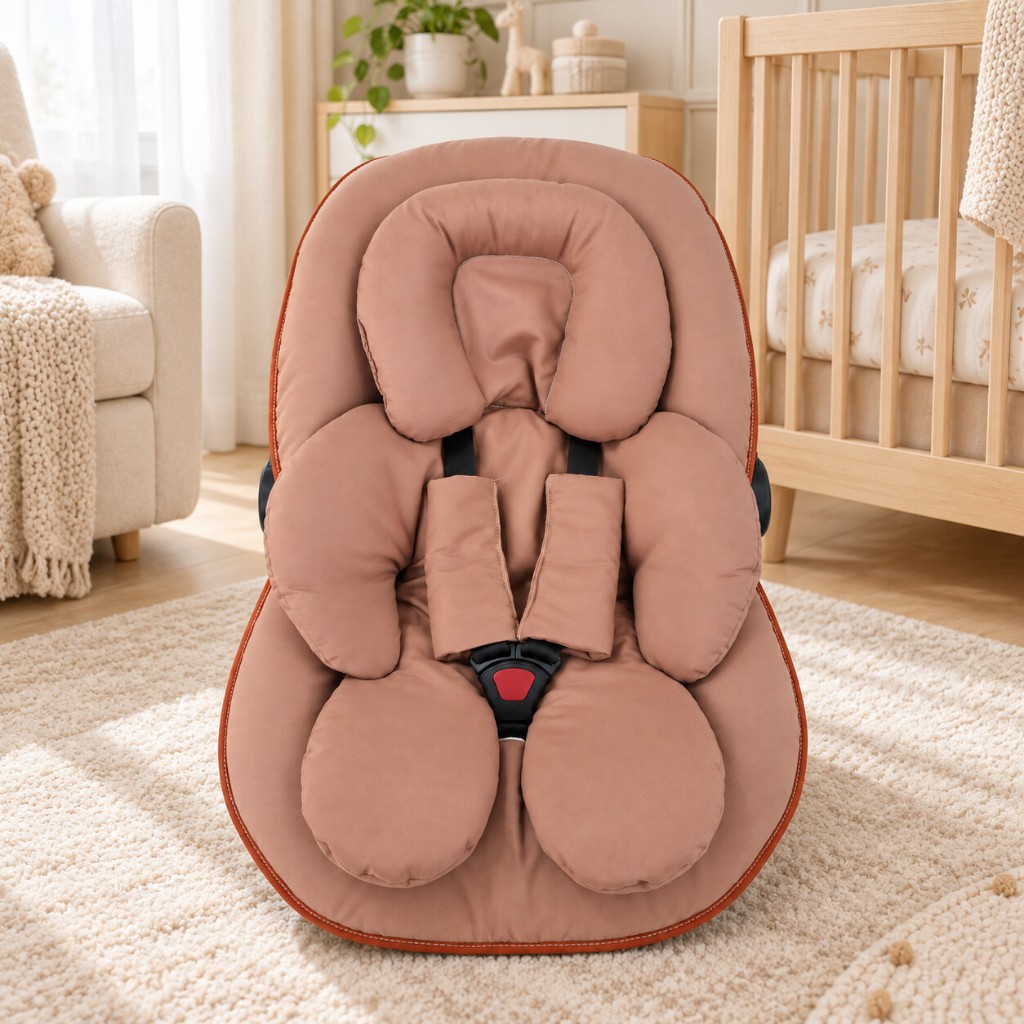 KIT PASSEIO - Capa para Bebê Conforto, Protetores de Cinto E Apoio Redutor Anatômico