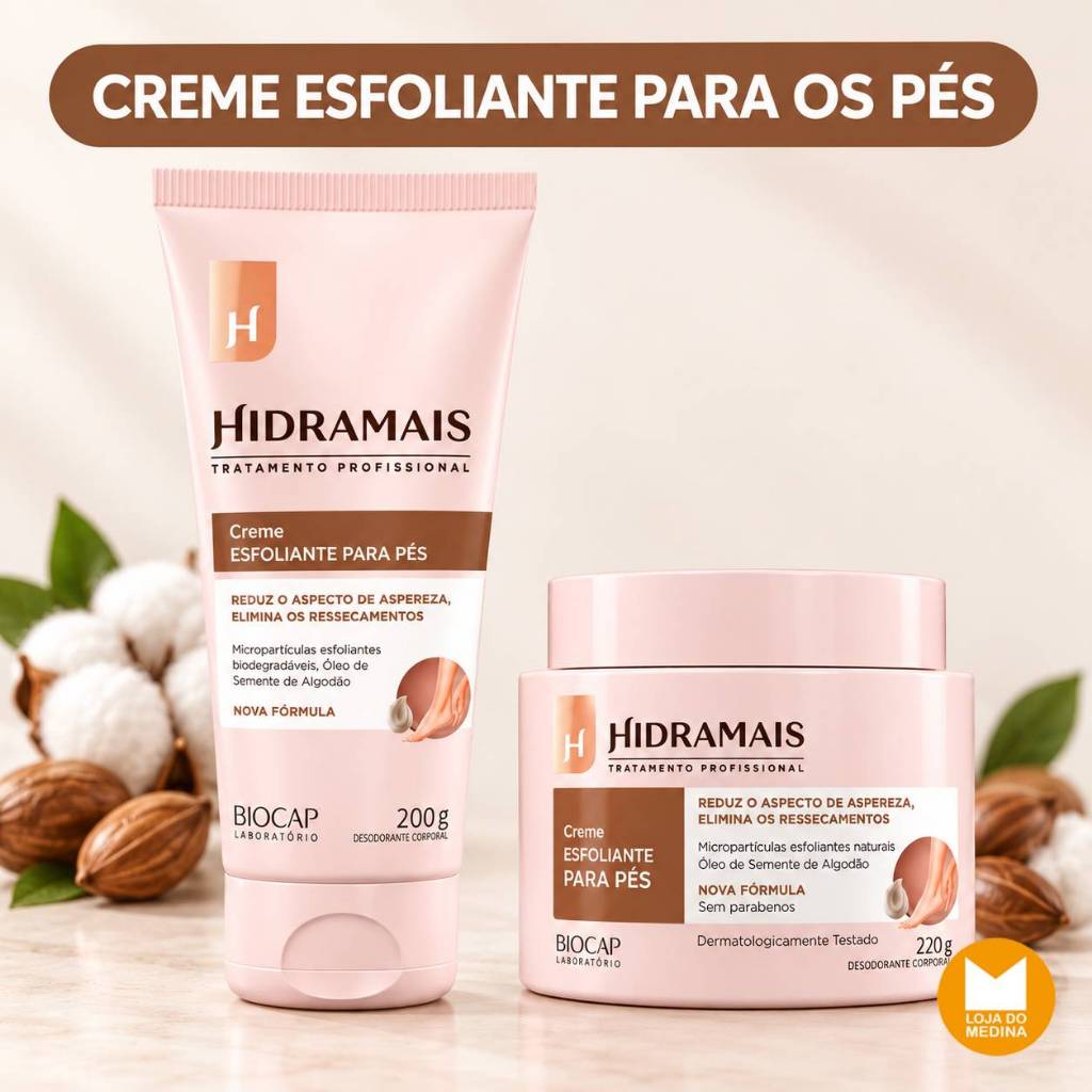 CREME ESFOLIANTE PARA PÉS - HIDRAMAIS >>