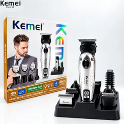 KEMEI 8 EM 1 KM-8538 5W 150 MINUTOS DE USO BIVOLT SEM FIO PORTATIL IPX6 PARA CABELO ROSTO E CORPO