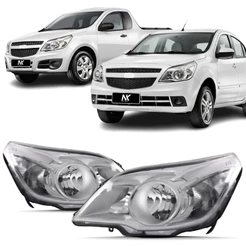 Par /UN Farol Agile Montana 2009 2010 2011 2012 2013 Cromado 1ªLinha Novo