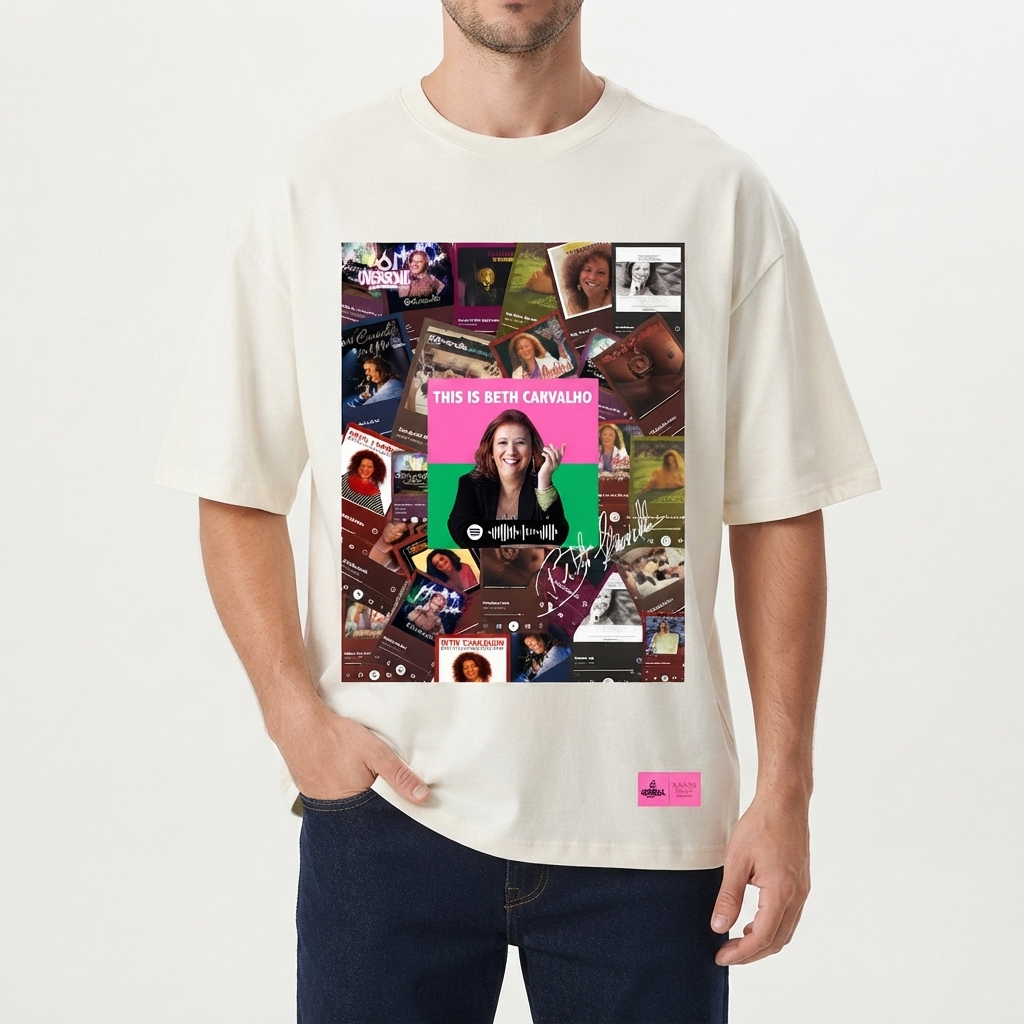 Camiseta Oversized Estampada Streetwear Unissex Modelagem Ampla Manga Curta