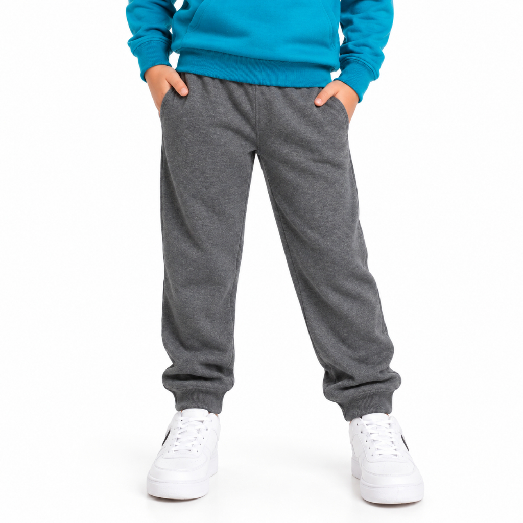 Calça Moletom Infantil Juvenil Flanelada Com Punho Unissex Menino Menina Quentinha Inverno Confortável