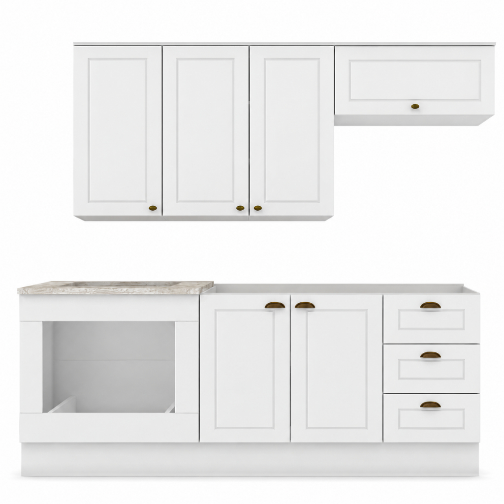 Imagem Cozinha Amy 4 Peças MDF Módulo Forno De Embutir 280 Casa 812