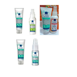 Kit cuidados para os pés Spray Refrescante para os pés Goiaba e Maracujá de 100ml+Creme para pés Extrassecos 80g