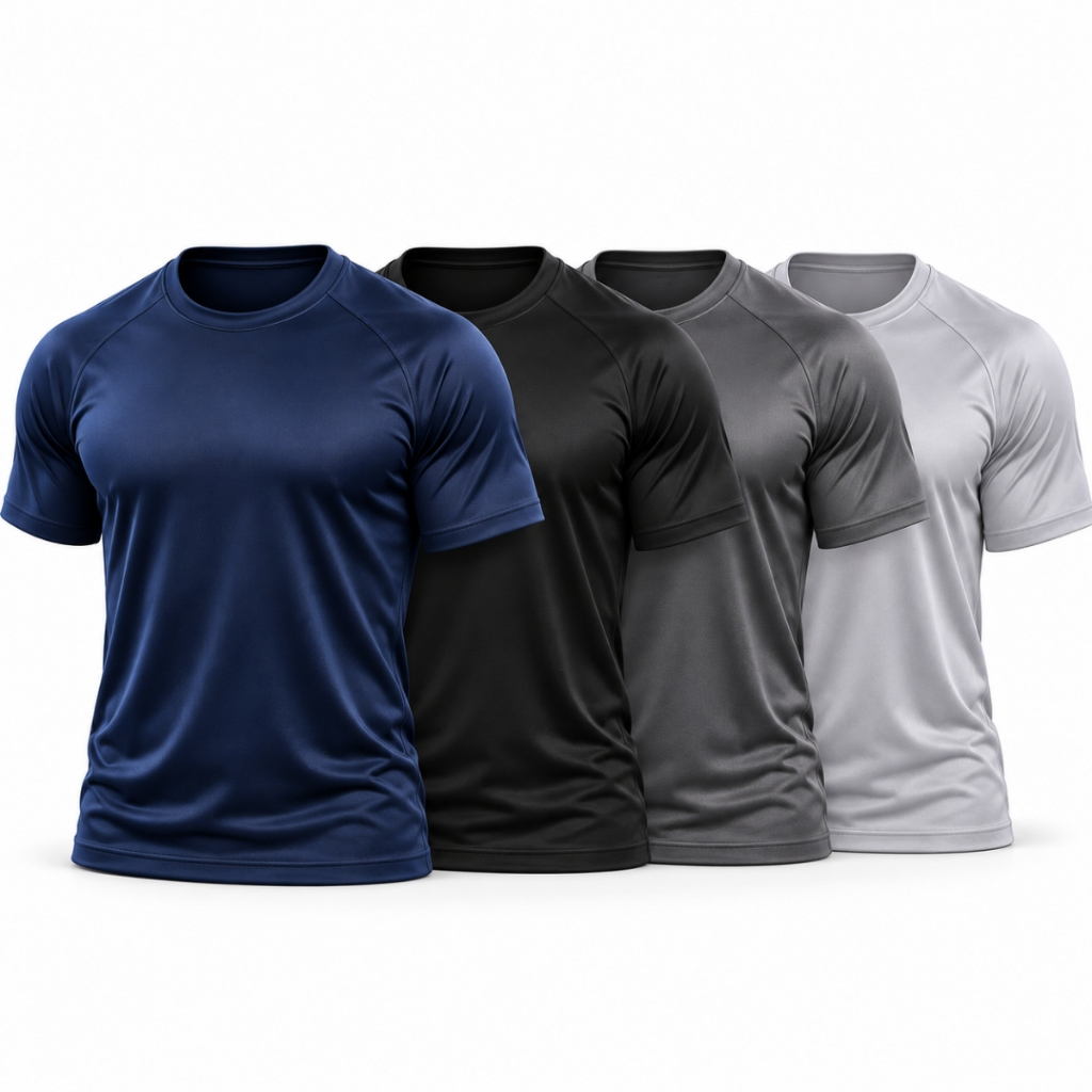 Kit 4 Camisetas Masculina Dry Fit Termica UV Corrida Treino Esportes M ao XG