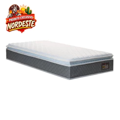 Colchão de Espuma D45 Pillow Top Fort Comfort Solteiro 88cm