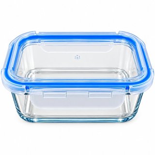 Pote Hermético de Vidro Retangular 1040ml para Alimentos Cozinha Marmitas