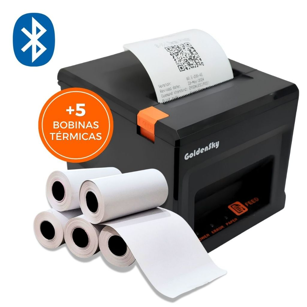 Impressora Térmica 58mm 80MM Bluetooth Ethernet Guilhotina Ticket Cupom Nao Fiscal Milimetros Pc USB