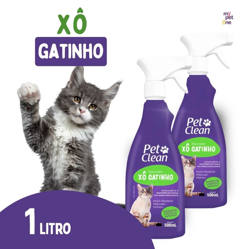 Kit 2 Xô Gatinho Pet Clean Educador - 500ml