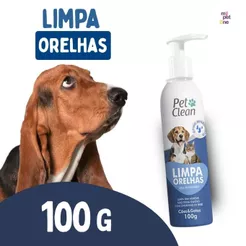 Limpa Orelha Bactericida Para Cães Pet Clean - 100g