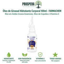 Óleo de Girassol Hidratante Corporal Farmachem 100ml - Compre 1 ou 2 unidades - 100ml ou 200ml