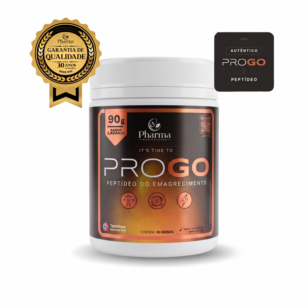 PROGO Peptídeo do Emagrecimento 90g Sabor Laranja | 30 Doses