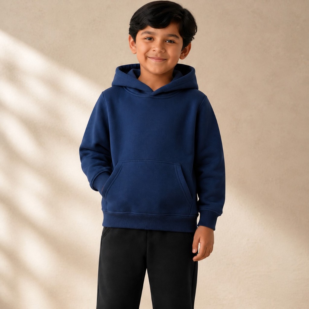 Conjunto De Moletom Infantil Menino Menina Blusa Com Capuz E Calça Flanelada Quentinha Roupa De Frio Unissex Inverno