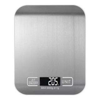 Balança de Cozinha Digital 10kg em Inox Alta Precisão 1g com Tara LCD Pilhas Inclusas Envio Imediato