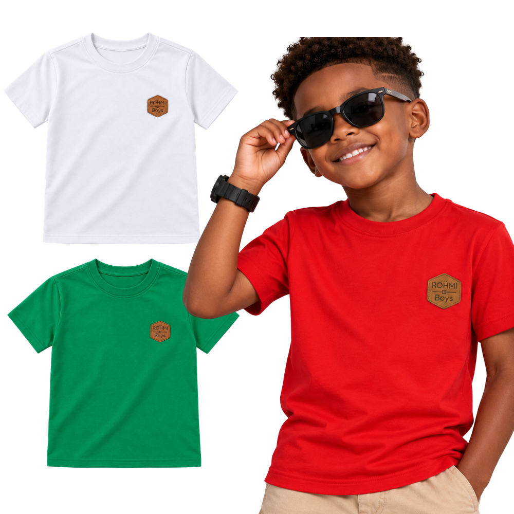Kit Camiseta Infantil Menino 100% Algodão Premium Natal e Ano Novo | Blusa Infantil Menino | Camisa Infantil Masculino