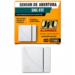 Sensor Sem fio Residencial para Portas Janelas Magnética 120dB SHC FIT JFL