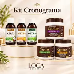 Kit Cronog. Másc. Capilar + Kit Óleos Capilares - Loca Cosmestics