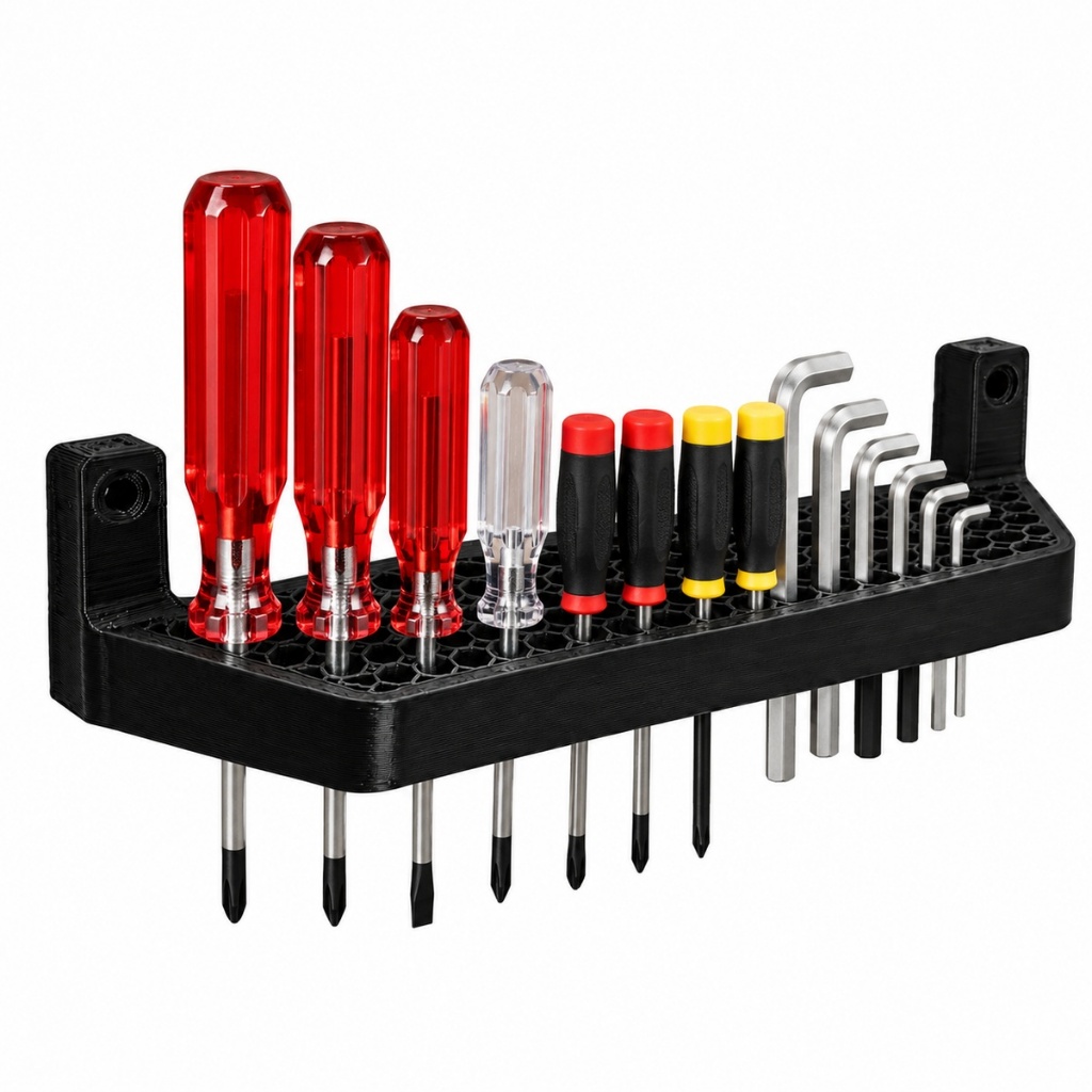 Suporte de parede Para Chaves allen Fenda Philips Porta Ferramentas Organizador Universal oficina manutenção até 0,5cm