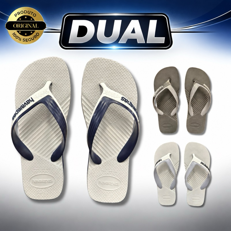 Chinelo Havaianas Masculino Dual Macio Durável Sandália Maculino Original Lançamento
