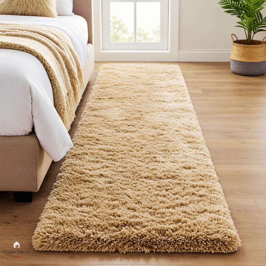 Tapete Passadeira 2,00 x 0,60 Quarto Sala Beira de Cama Felpudo Peludo