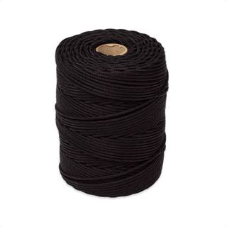 Rolo Corda Náutica 3,0mm com 205metros para Movelaria, Artesanato e Bordado, Pesca e Selaria PRETO