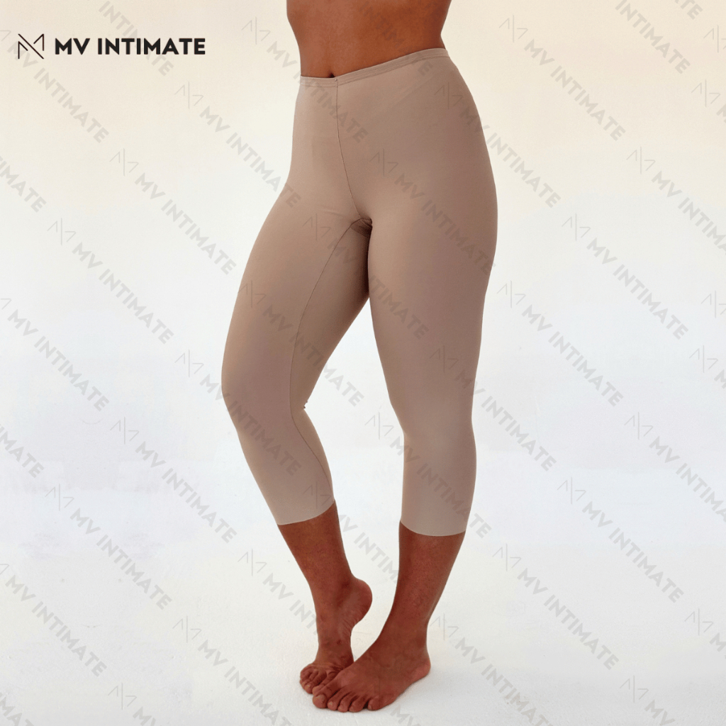 Legging Modeladora Capri Segunda Pele em Microfibra Sem Marcar Corpo