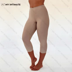 Legging Modeladora Capri Segunda Pele em Microfibra Sem Marcar Corpo