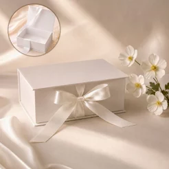Caixa para Presente Padrinhos Batizado 23x16cm Reforçada Premium Elegante Chique Sofisticada