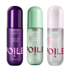 Kit 3 Body Splashes Femininos Memórias Noiva Vitória Gostosa Perfume Corporal 200ml Spoiler