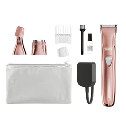Aparador de Pelos Wahl Pure Confidence Rose Bivolt Original Portátil Feminino Áreas do rosto e corpo