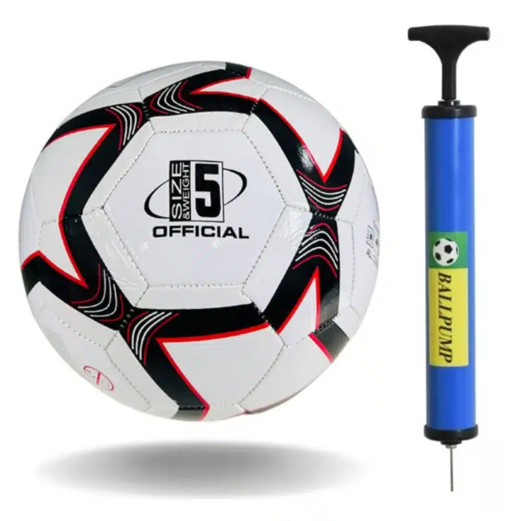 Bola de Futebol Campo Tamanho 5 + Bomba de Ar Manual | Alta Durabilidade