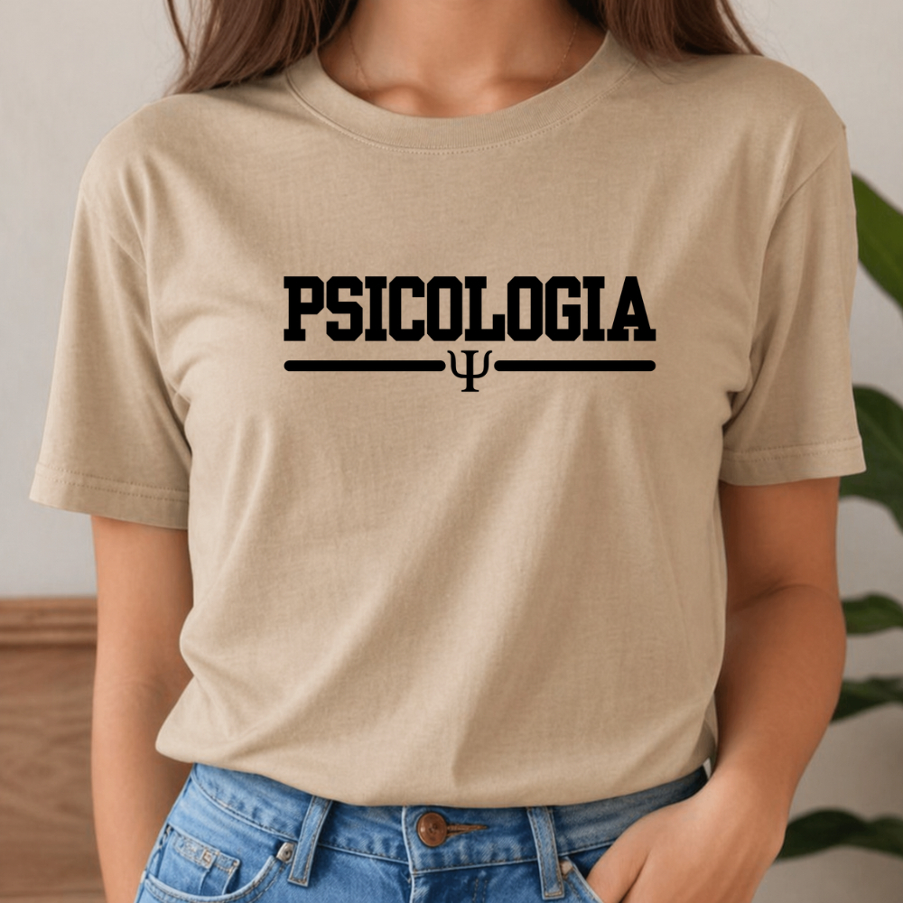 Camiseta T Shirt Psicologia Camisa Curso Faculdade Profissão Psicóloga 100% Algodão