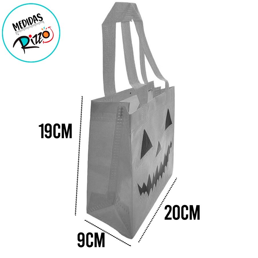Sacola de Plástico de Halloween em 4 modelos - 19x20x9cm | Festas, Lembrancinhas, Doces, Travessuras, Dia das Bruxas · foto 2