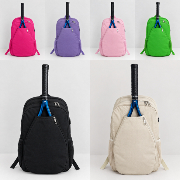 Mochila Raqueteira Tênis Beach Badminton Padel Porta Raquete Leve Resistente Feminino Masculino