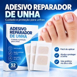 Kit Adesivo Reparador de Unhas dos Pés Cinza Fungo Unha Espessa Correção de Unhas das Mãos Infecção Paroníquia