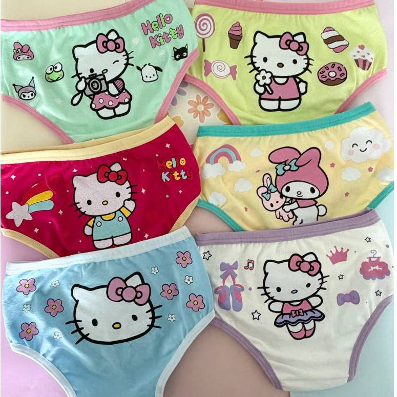 Kit 3 calcinhas infantil menina, 100% algodão, confortáveis para desfralde estampas variadas, qualidade premium