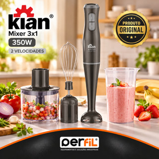 MIXER 3X1 2 VELOCIDADES 350W CINZA 220V  KIAN 31345 MIXER PORTATIL MIXER DE MÃO MIXER ELETRICO 220V