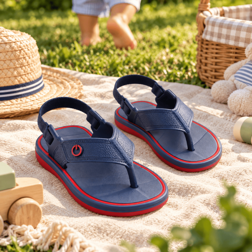 Sandália Baby Infantil Cart Chinelo com Elástico Confortável Leve Antiderrapante Macio Casual Dia a Dia