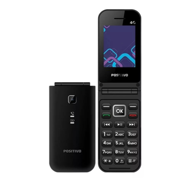 Celular Positivo P51 Flip 4G Dual Sim Rádio FM