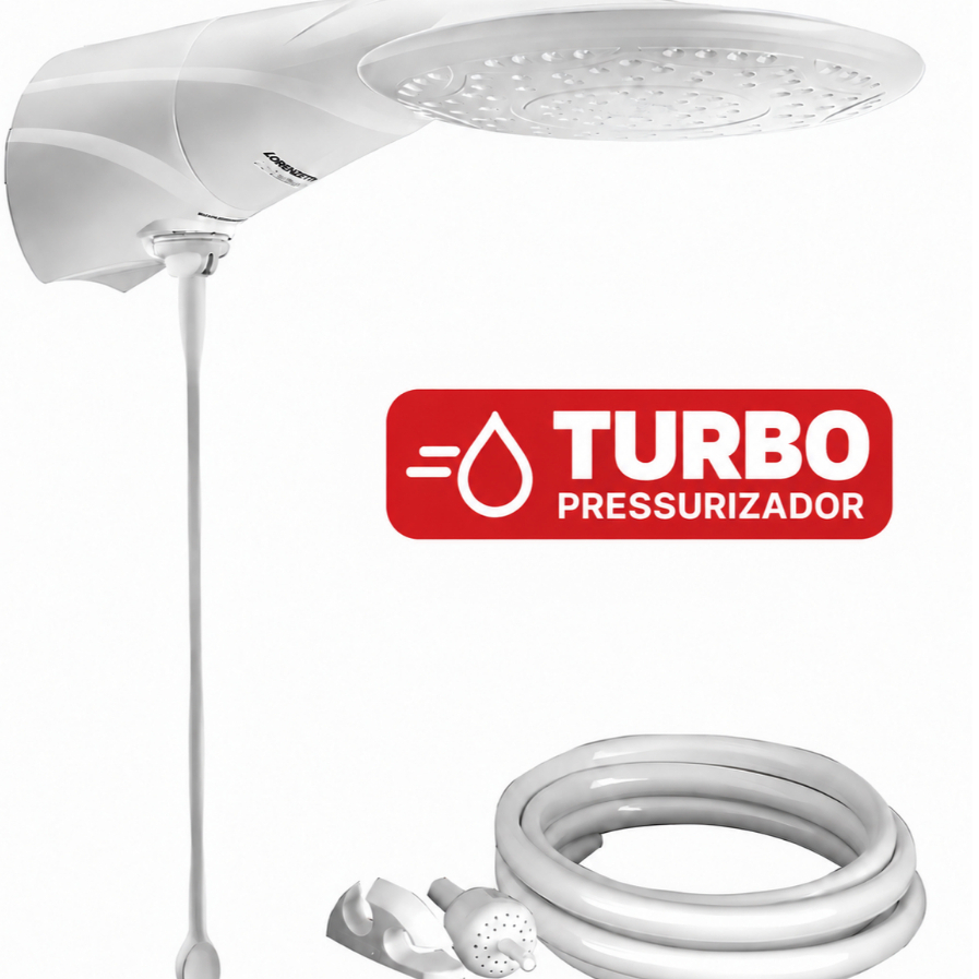 Imagem Chuveiro Lorenzetti Advanced Turbo Multitemperaturas 5500W 127V ou 7500W 220V Original