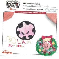 Bola de Futebol (5 a 10 Anos) - Cartinhas de Natal [6]