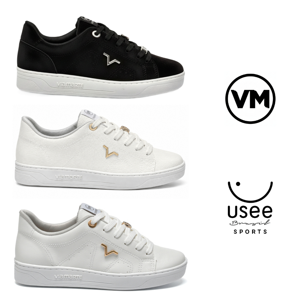 Tênis Feminino Via Marte V-Classic Sneaker Plataforma Original Confortável Design Elegante · foto 2