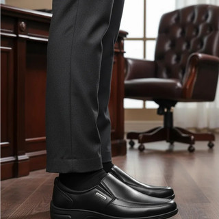 Sapato Social Masculino Confortável Elástico- Preto