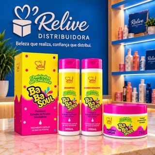 KIT CAPILAR BABASOUL TUTTI FRUTTI SOUL 3 ITENS SHAMPOO CONDICIONADOR E MASCARA CHICLETE