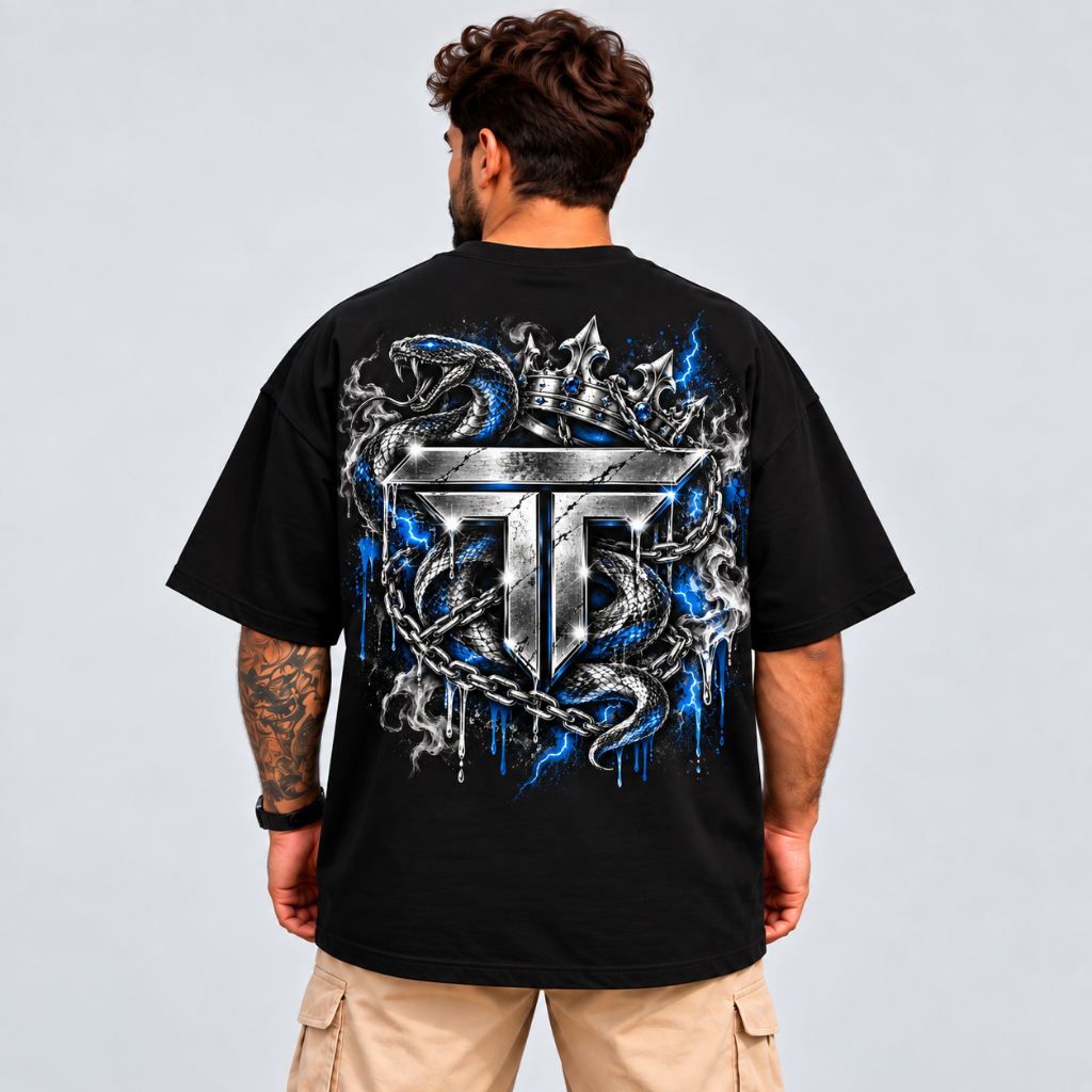 Camiseta Masculina Oversized Streetwear exclusiva estampa grande nas costas 100% Algodão Premium Envio Imediato