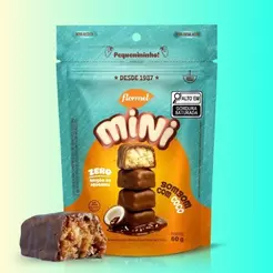 Chocolate Zero Açucar Sem Gluten ao Leite Recheado com Coco Natural Doce Fit 60g Saudável