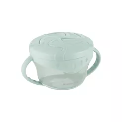 Pote De Lanche Infantil 300ml Porta Snack Biscoito Snack-Me-Up Verde Menta Kikkaboo
