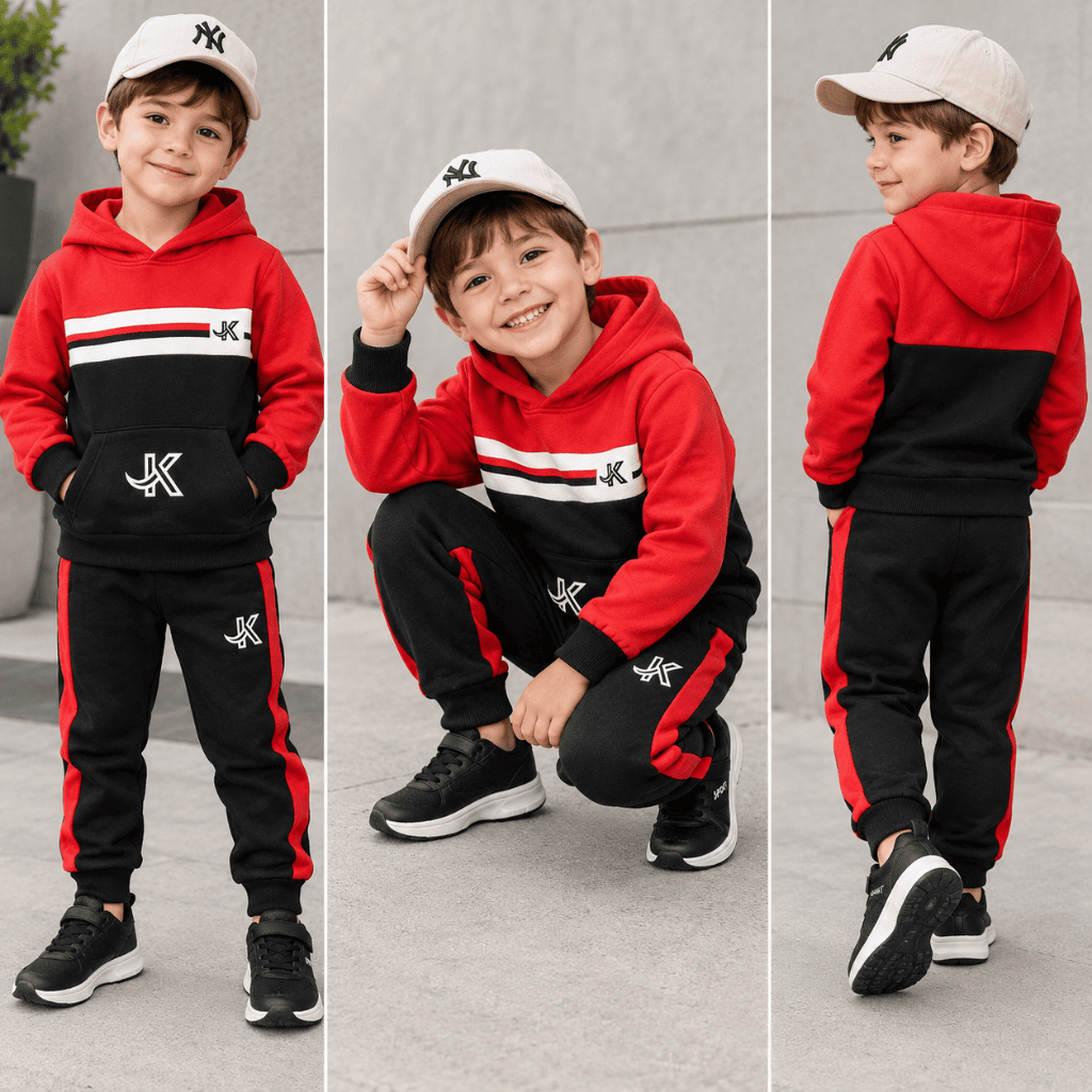 Conjunto Infantil De Inverno - Calça + Casaco Quentinho - Veste do 2 ao 12 Anos