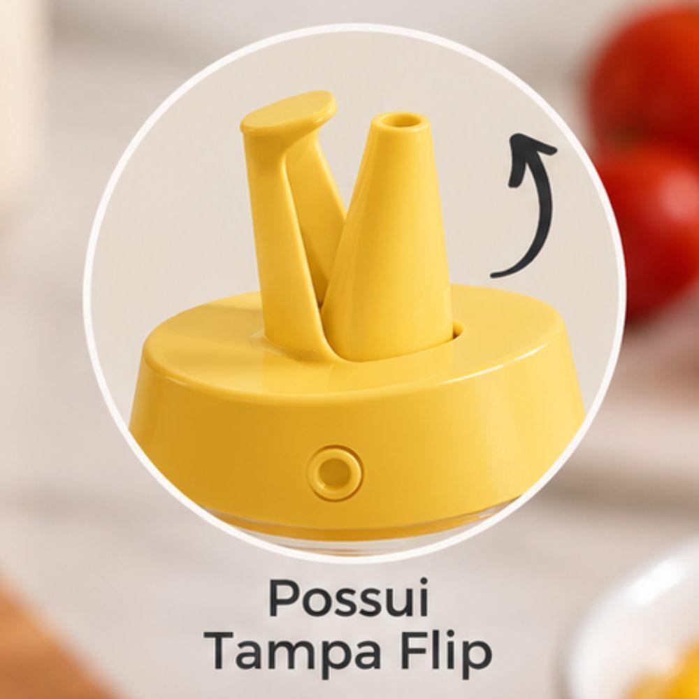 Kit 3 Bisnaga Grande Ketchup Mostarda Maionese 520ml Tampa Flip — imagem 2 de 2